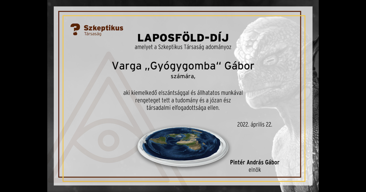 Varga Gábor Laposföld-díja